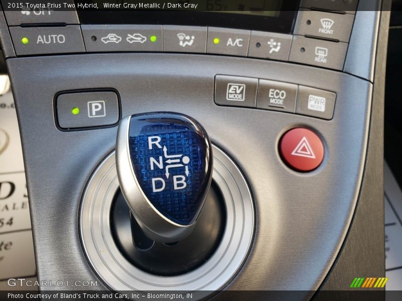 Winter Gray Metallic / Dark Gray 2015 Toyota Prius Two Hybrid