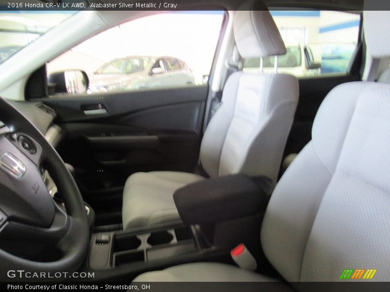 Alabaster Silver Metallic / Gray 2016 Honda CR-V LX AWD