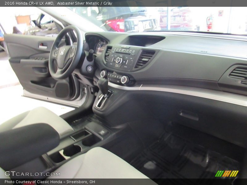 Alabaster Silver Metallic / Gray 2016 Honda CR-V LX AWD