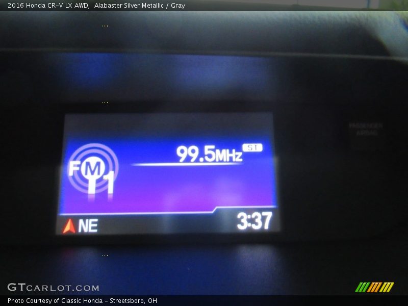 Alabaster Silver Metallic / Gray 2016 Honda CR-V LX AWD