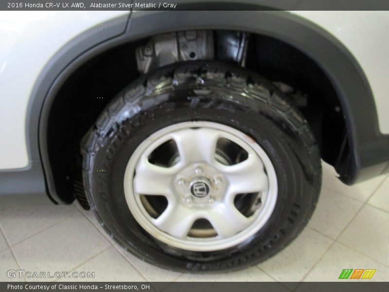 Alabaster Silver Metallic / Gray 2016 Honda CR-V LX AWD