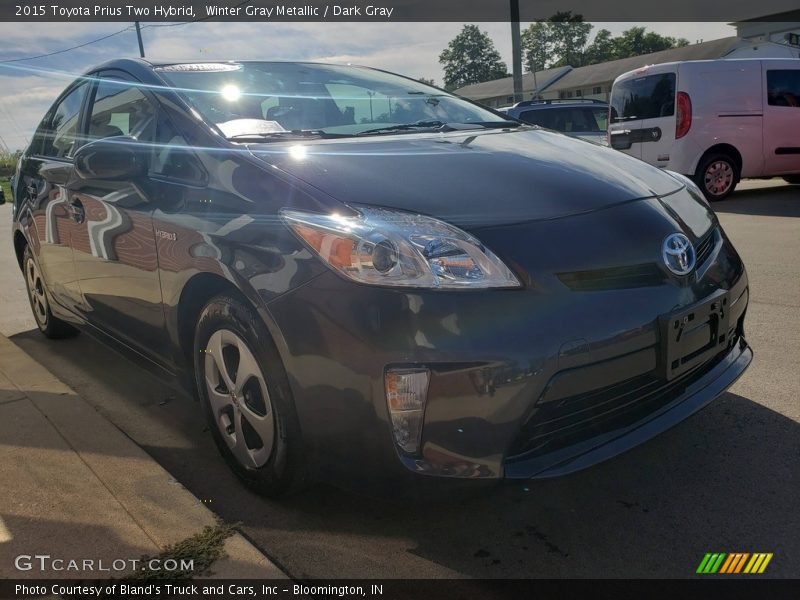 Winter Gray Metallic / Dark Gray 2015 Toyota Prius Two Hybrid