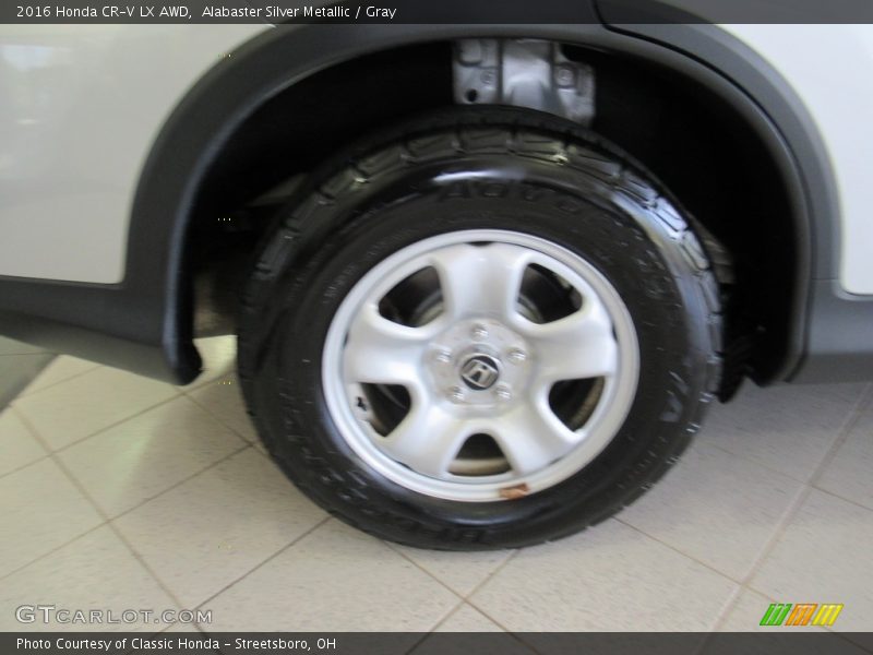 Alabaster Silver Metallic / Gray 2016 Honda CR-V LX AWD