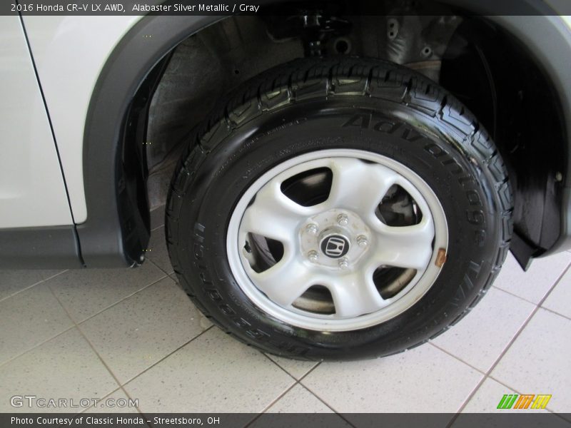 Alabaster Silver Metallic / Gray 2016 Honda CR-V LX AWD