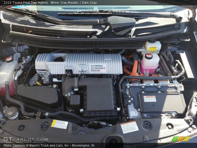 Winter Gray Metallic / Dark Gray 2015 Toyota Prius Two Hybrid