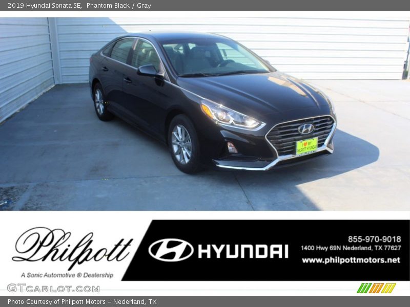 Phantom Black / Gray 2019 Hyundai Sonata SE
