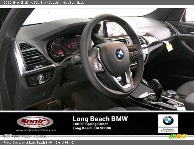 Black Sapphire Metallic / Black 2020 BMW X3 sDrive30i