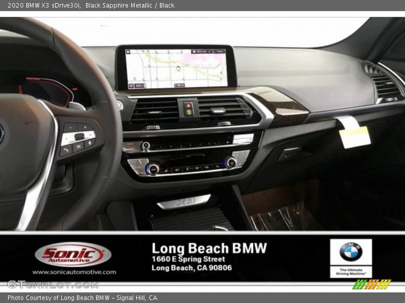 Black Sapphire Metallic / Black 2020 BMW X3 sDrive30i