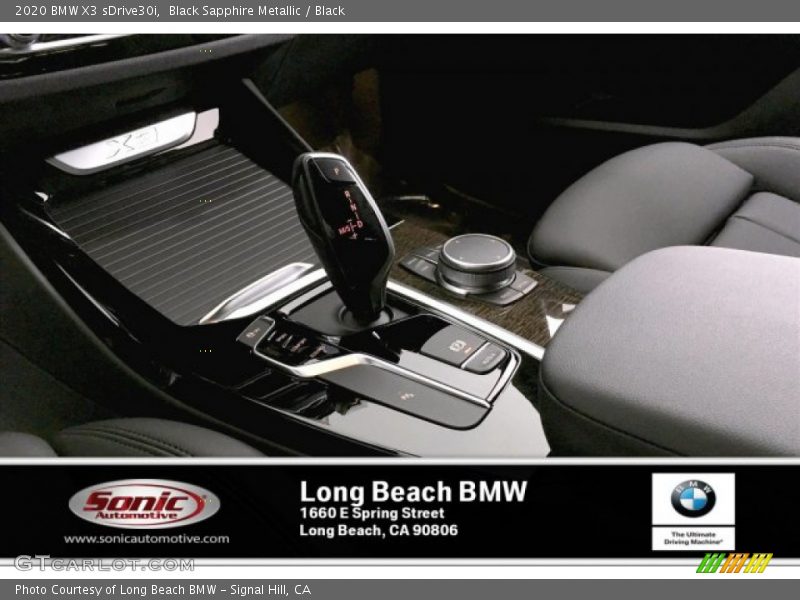 Black Sapphire Metallic / Black 2020 BMW X3 sDrive30i