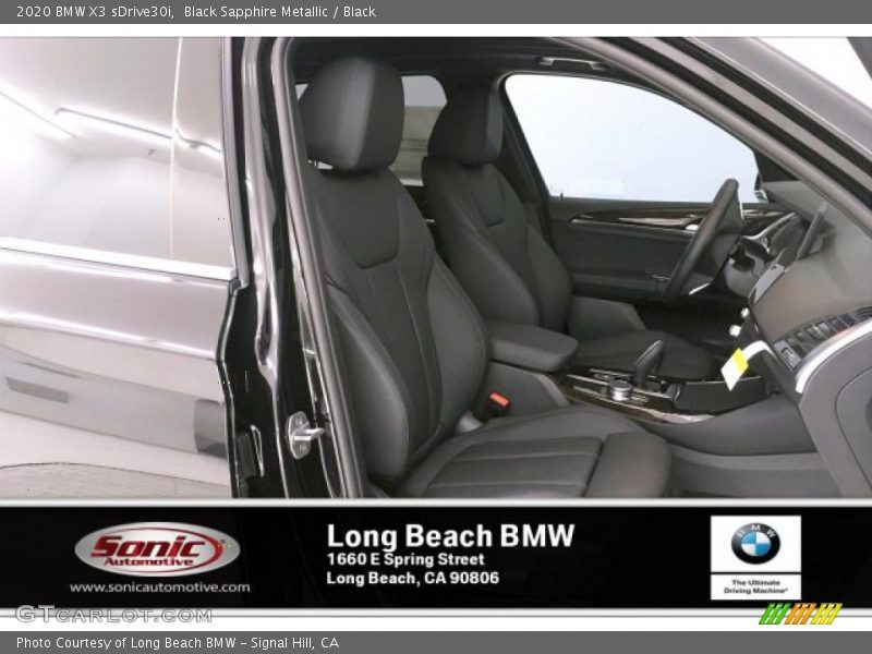 Black Sapphire Metallic / Black 2020 BMW X3 sDrive30i