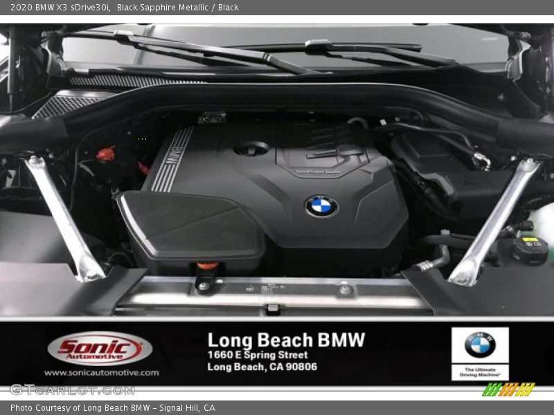 Black Sapphire Metallic / Black 2020 BMW X3 sDrive30i