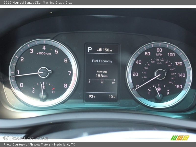Machine Gray / Gray 2019 Hyundai Sonata SEL