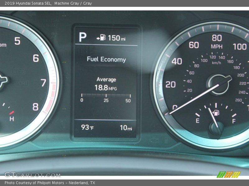 Machine Gray / Gray 2019 Hyundai Sonata SEL