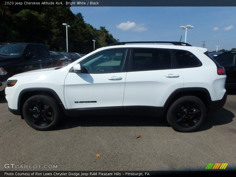 Bright White / Black 2020 Jeep Cherokee Altitude 4x4