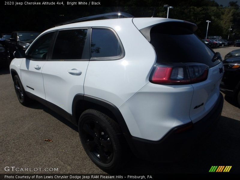 Bright White / Black 2020 Jeep Cherokee Altitude 4x4