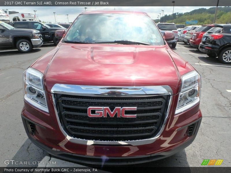 Crimson Red Tintcoat / Jet Black 2017 GMC Terrain SLE AWD