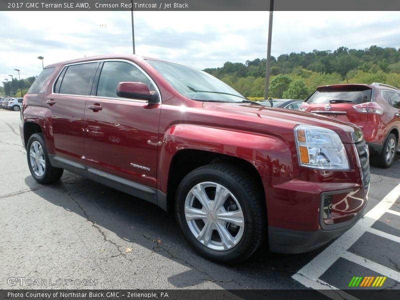 Crimson Red Tintcoat / Jet Black 2017 GMC Terrain SLE AWD