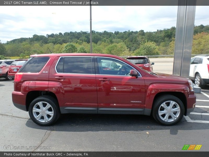 Crimson Red Tintcoat / Jet Black 2017 GMC Terrain SLE AWD