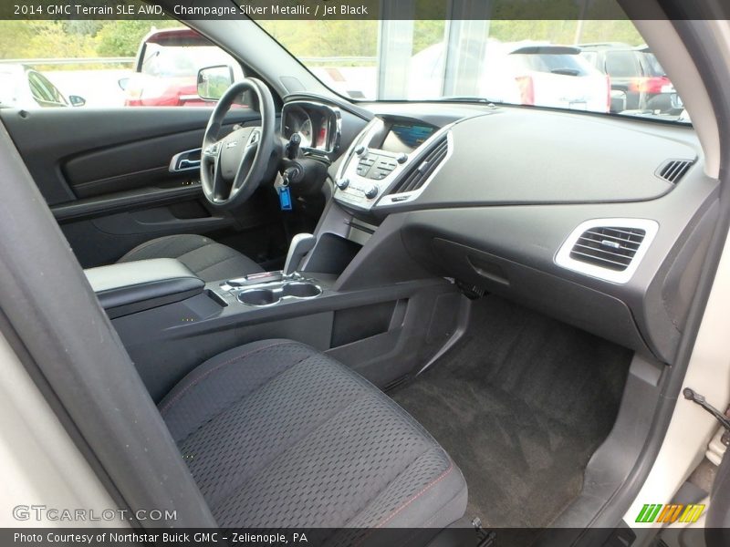 Champagne Silver Metallic / Jet Black 2014 GMC Terrain SLE AWD