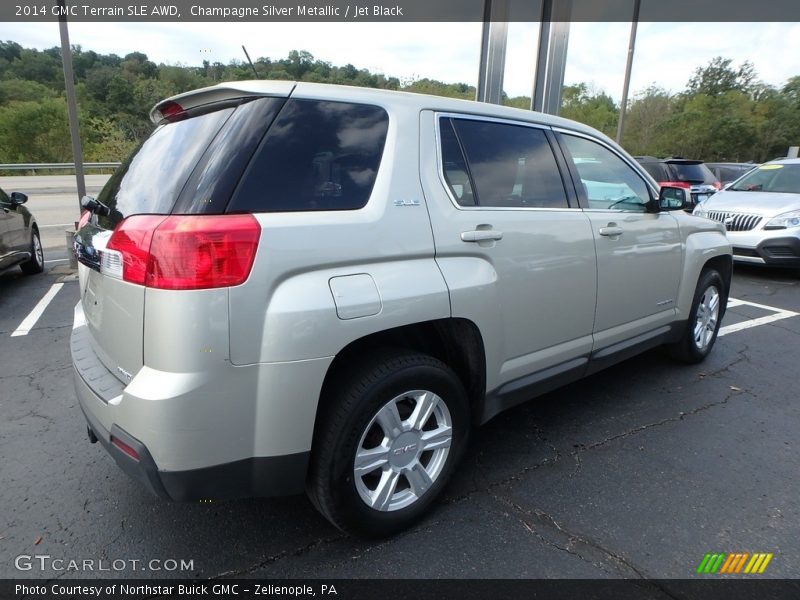 Champagne Silver Metallic / Jet Black 2014 GMC Terrain SLE AWD