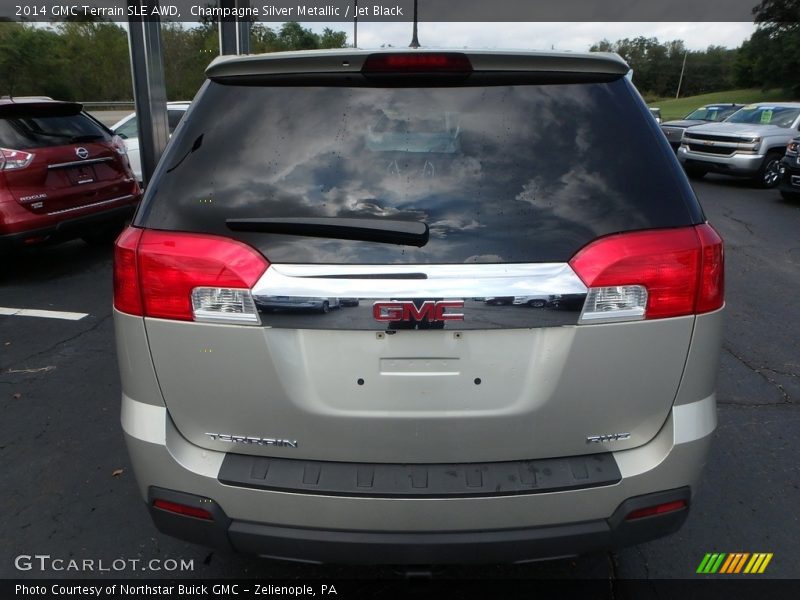 Champagne Silver Metallic / Jet Black 2014 GMC Terrain SLE AWD