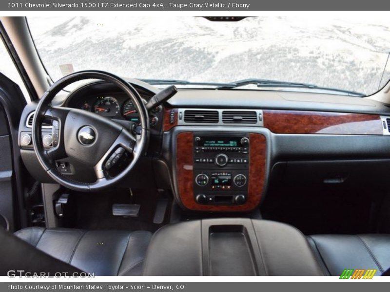 Taupe Gray Metallic / Ebony 2011 Chevrolet Silverado 1500 LTZ Extended Cab 4x4