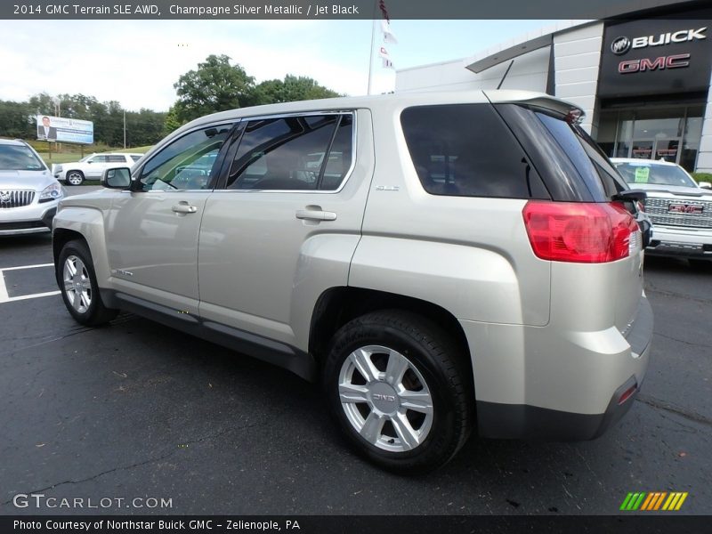 Champagne Silver Metallic / Jet Black 2014 GMC Terrain SLE AWD