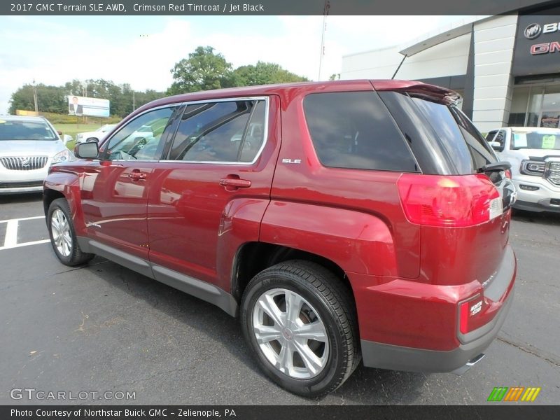Crimson Red Tintcoat / Jet Black 2017 GMC Terrain SLE AWD