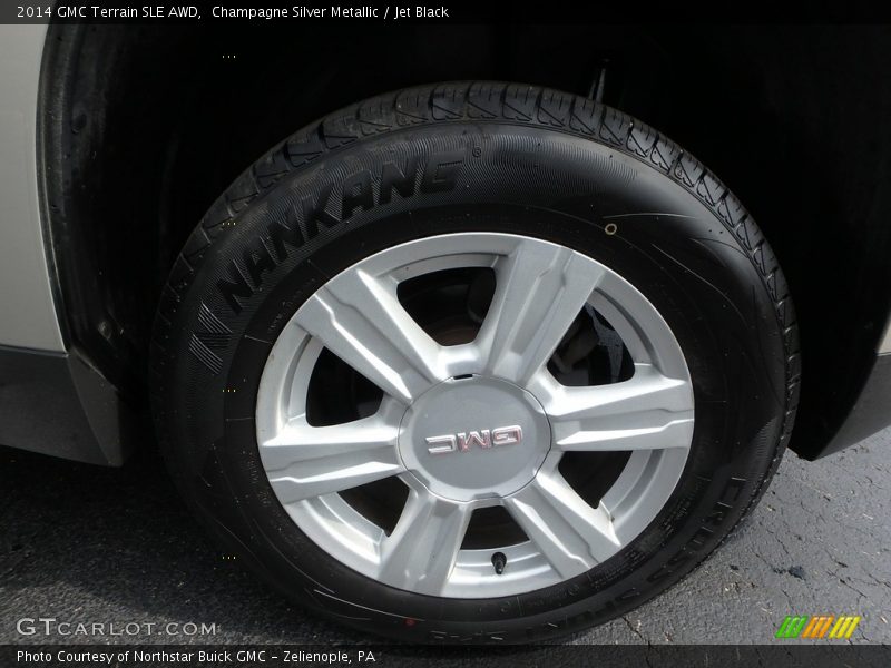Champagne Silver Metallic / Jet Black 2014 GMC Terrain SLE AWD