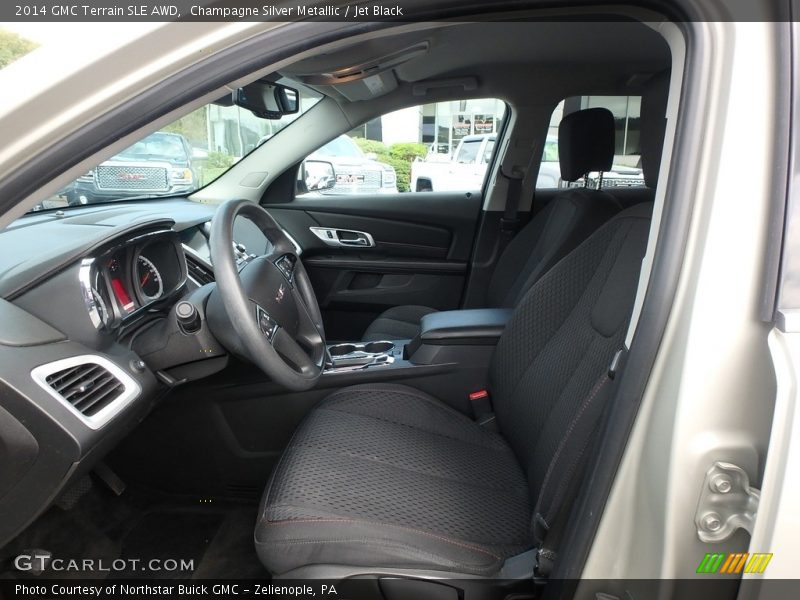 Champagne Silver Metallic / Jet Black 2014 GMC Terrain SLE AWD