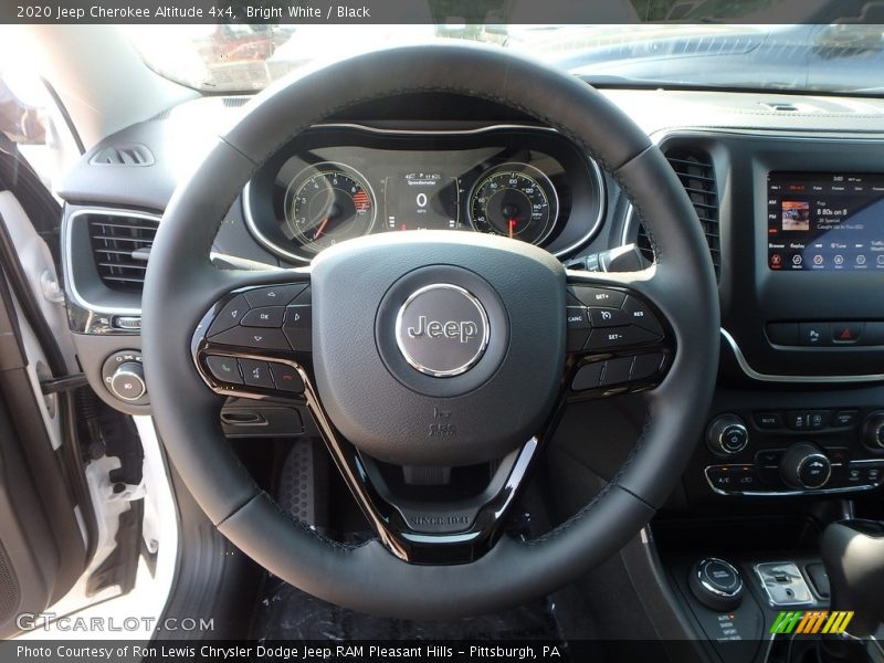 Bright White / Black 2020 Jeep Cherokee Altitude 4x4