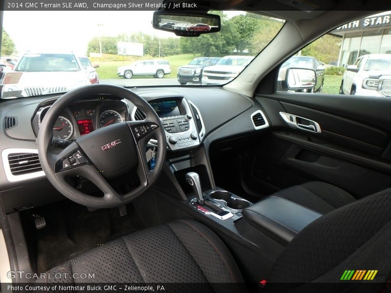 Champagne Silver Metallic / Jet Black 2014 GMC Terrain SLE AWD