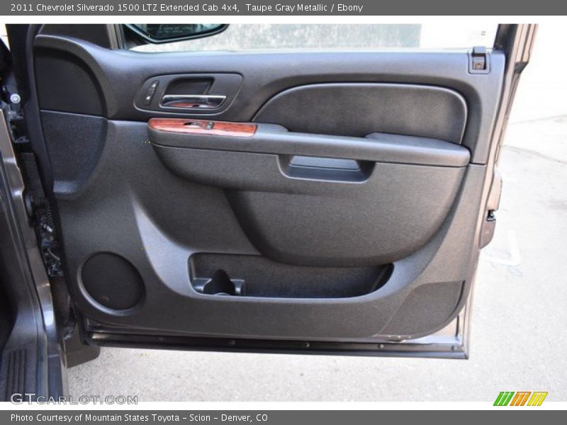 Taupe Gray Metallic / Ebony 2011 Chevrolet Silverado 1500 LTZ Extended Cab 4x4