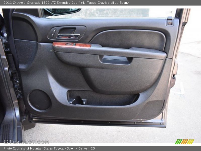 Taupe Gray Metallic / Ebony 2011 Chevrolet Silverado 1500 LTZ Extended Cab 4x4