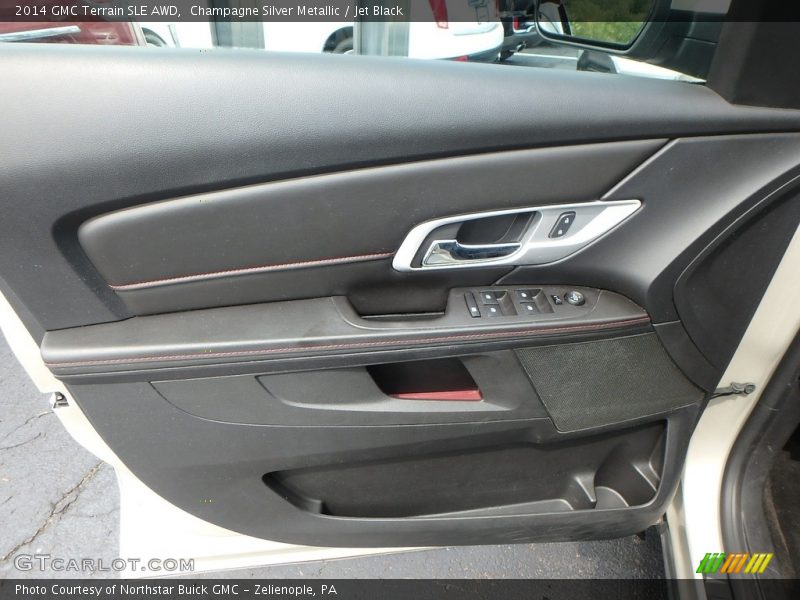 Champagne Silver Metallic / Jet Black 2014 GMC Terrain SLE AWD