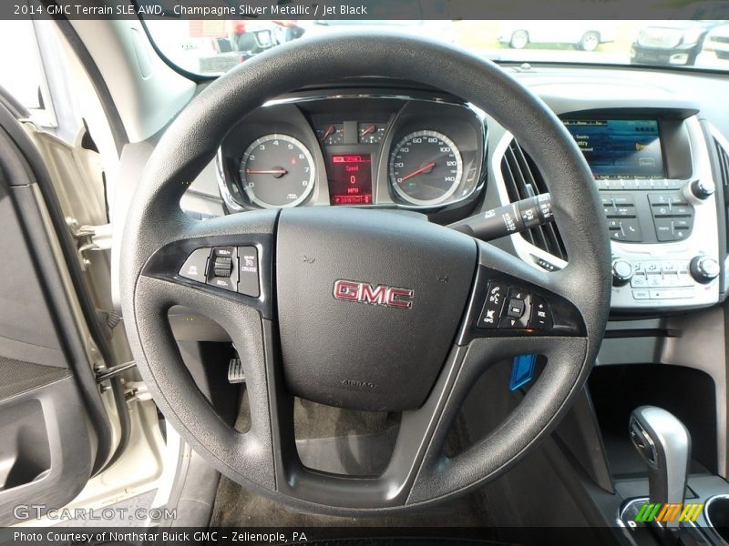 Champagne Silver Metallic / Jet Black 2014 GMC Terrain SLE AWD