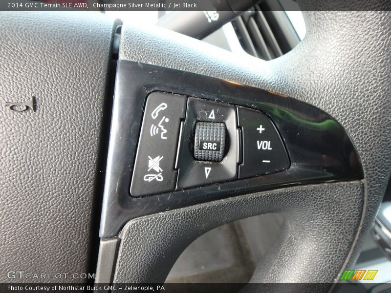 Champagne Silver Metallic / Jet Black 2014 GMC Terrain SLE AWD