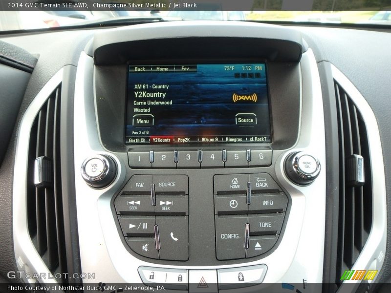Champagne Silver Metallic / Jet Black 2014 GMC Terrain SLE AWD