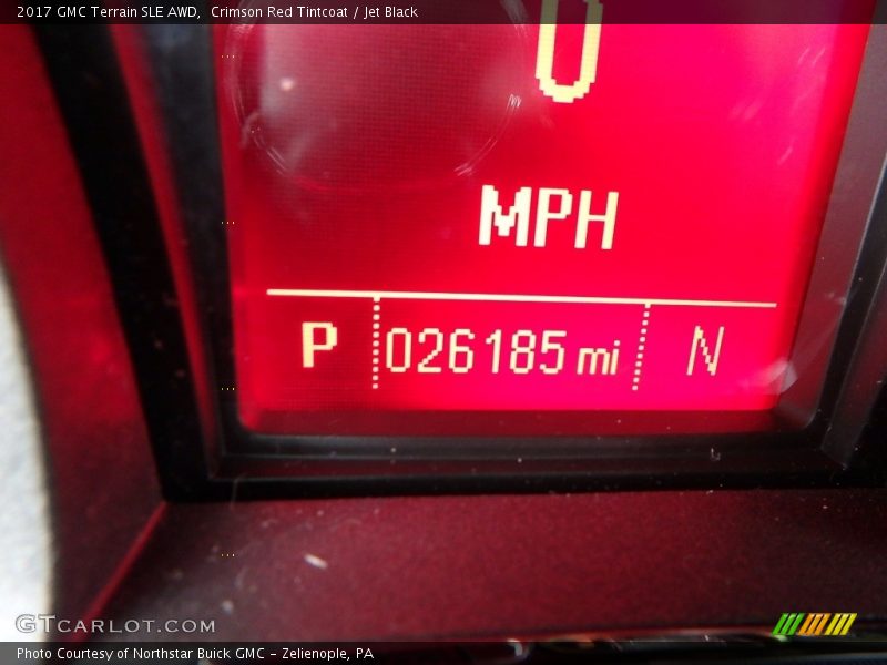 Crimson Red Tintcoat / Jet Black 2017 GMC Terrain SLE AWD