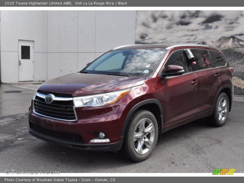 Ooh La La Rouge Mica / Black 2016 Toyota Highlander Limited AWD
