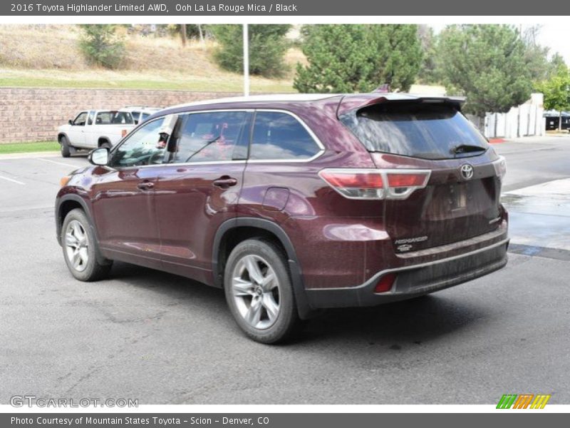 Ooh La La Rouge Mica / Black 2016 Toyota Highlander Limited AWD