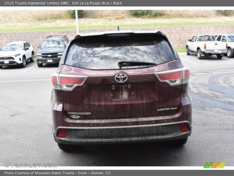 Ooh La La Rouge Mica / Black 2016 Toyota Highlander Limited AWD