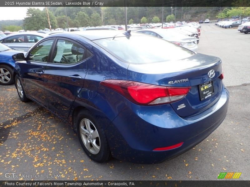 Lakeside Blue / Gray 2015 Hyundai Elantra SE Sedan