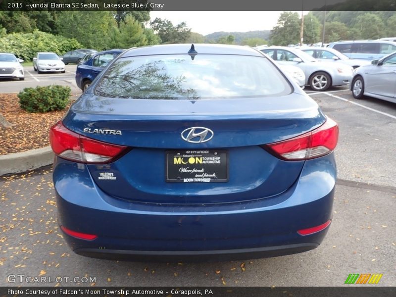 Lakeside Blue / Gray 2015 Hyundai Elantra SE Sedan