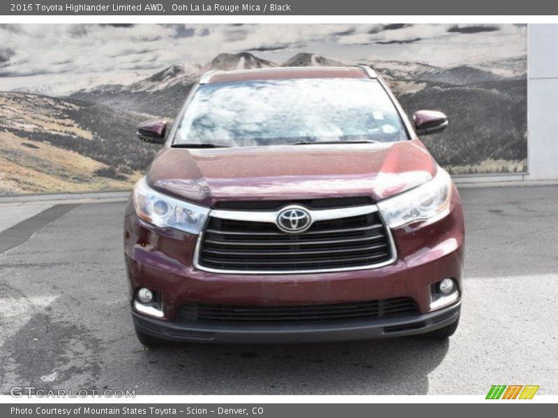 Ooh La La Rouge Mica / Black 2016 Toyota Highlander Limited AWD