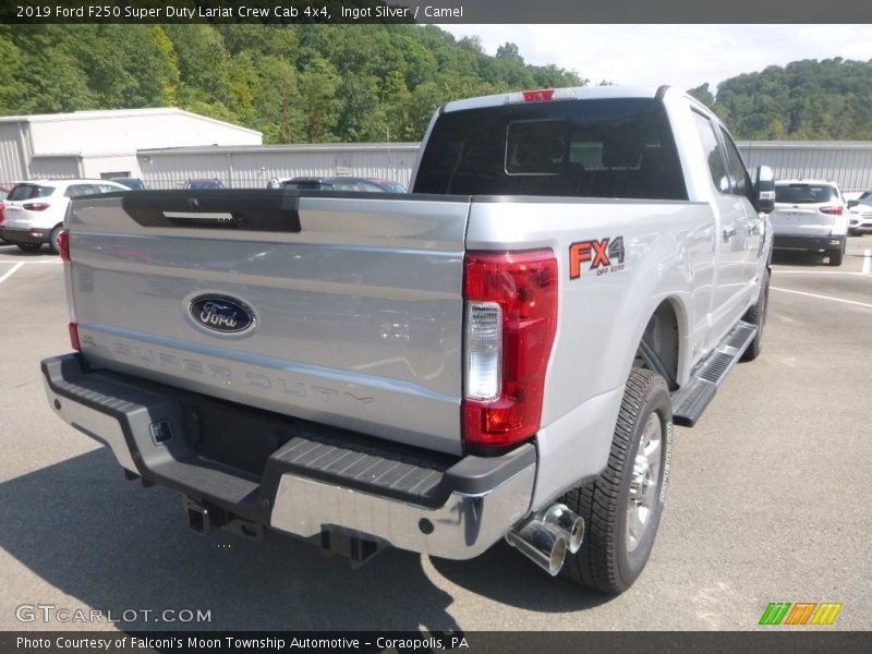 Ingot Silver / Camel 2019 Ford F250 Super Duty Lariat Crew Cab 4x4