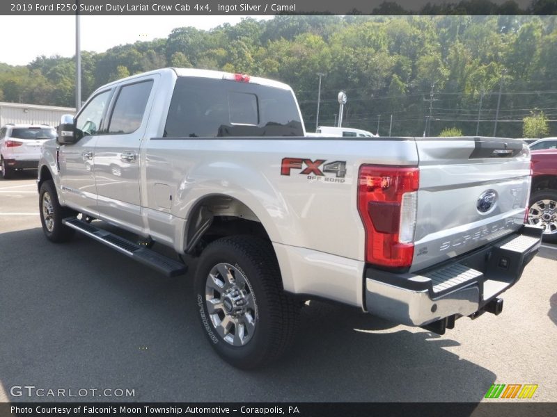 Ingot Silver / Camel 2019 Ford F250 Super Duty Lariat Crew Cab 4x4