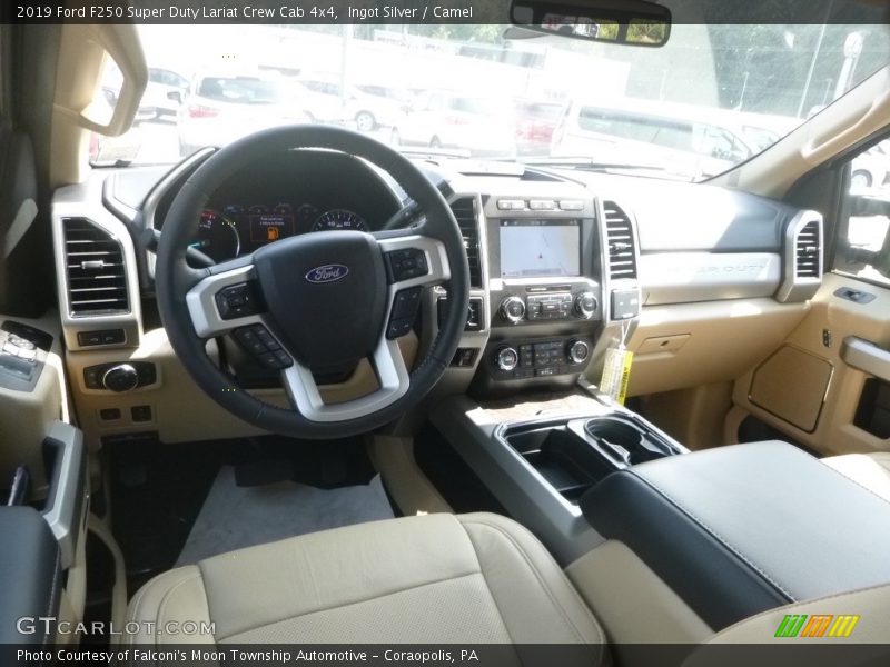  2019 F250 Super Duty Lariat Crew Cab 4x4 Camel Interior