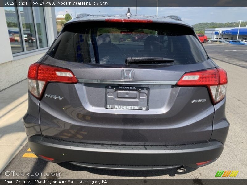 Modern Steel Metallic / Gray 2019 Honda HR-V EX AWD