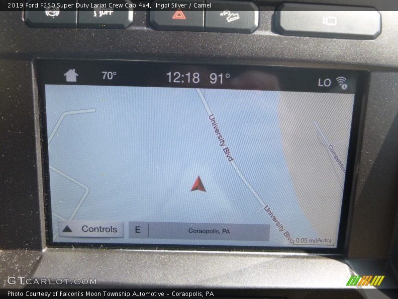 Ingot Silver / Camel 2019 Ford F250 Super Duty Lariat Crew Cab 4x4